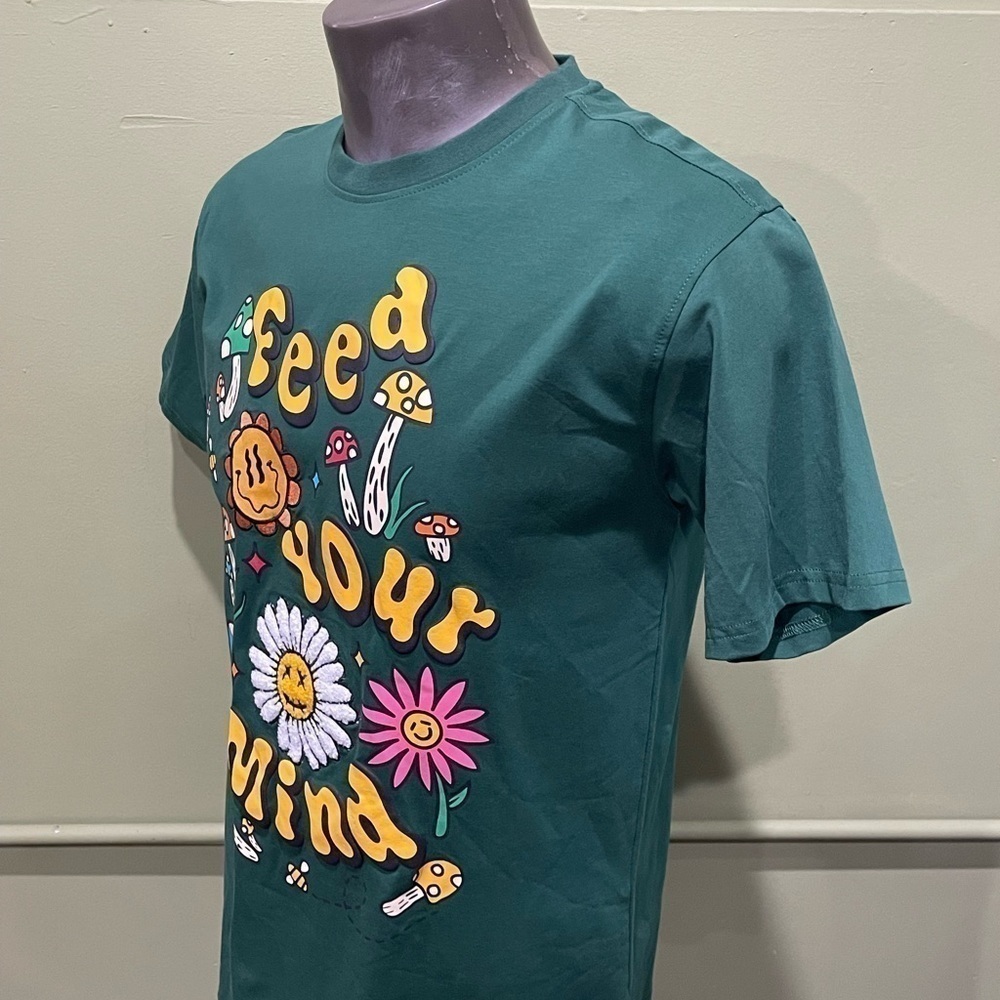 Bleecker Mercer t-shirt green crewneck modern fit - Picture 2 of 4